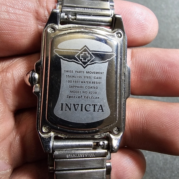 Invicta Special Edition 4230 Ladies Quartz Watch Silver Tone MOP Dial Working cr - Picture 11 of 12